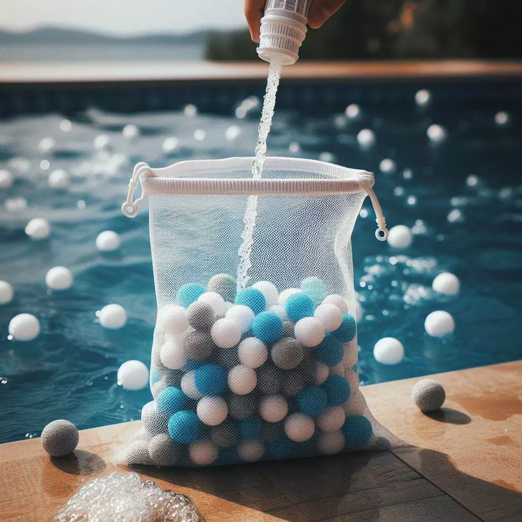 Pool filter balls