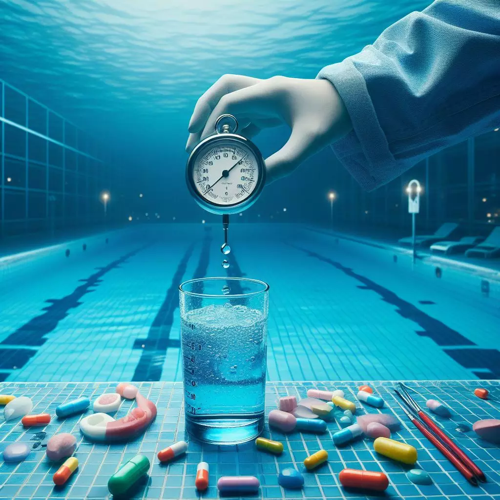 View pictures of dosing in swimming pools